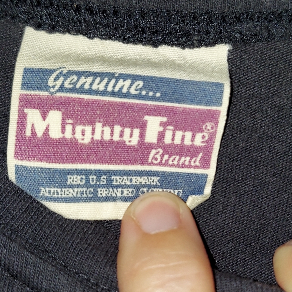 Mighty Fine – I Love the 80s Rock Graphic Tee Black Retro Y2K~Medium (Juniors) - Picture 4 of 11